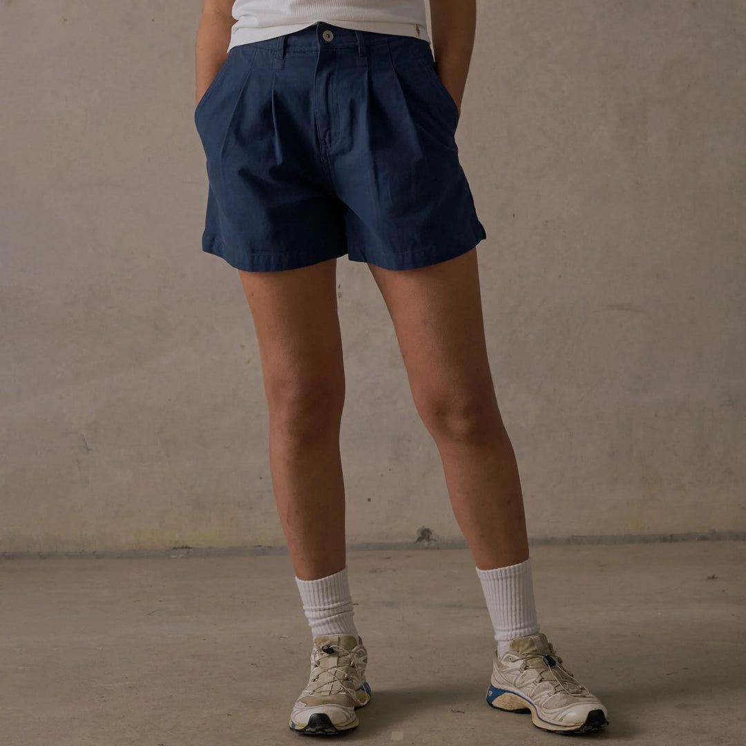 McTavish Double Pleated Twill Shorts
