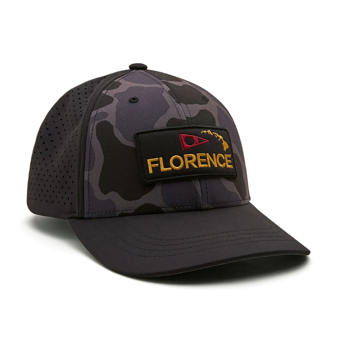 Florence Camo Airtex Trucker Hat