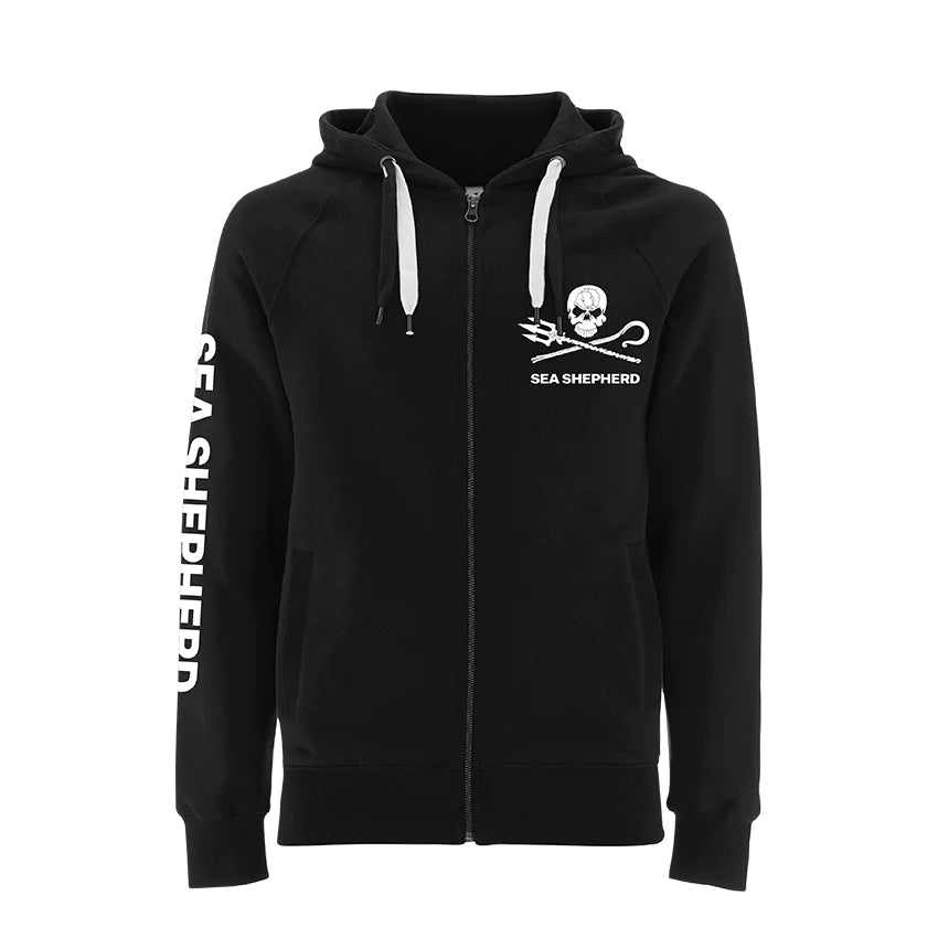 Sea Shepherd Jolly Roger Unisex Zip Hoodie