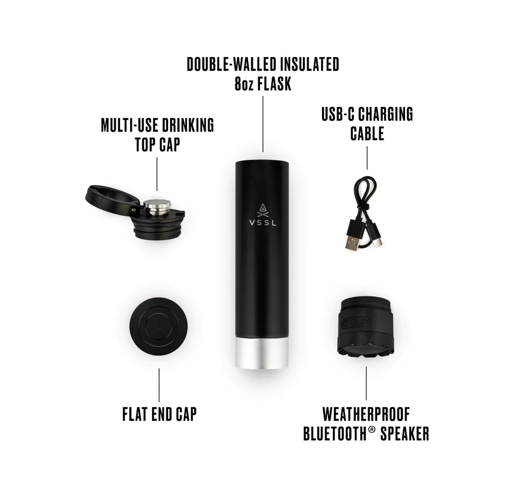 VSSL Insulated Flask + Speaker
