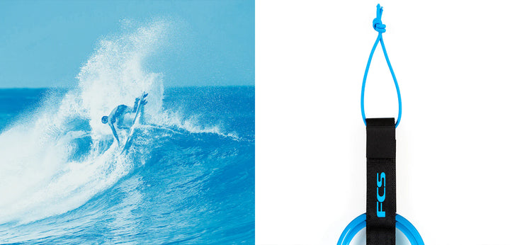 FCS X Surf Aid Charity Blue Leash Strings
