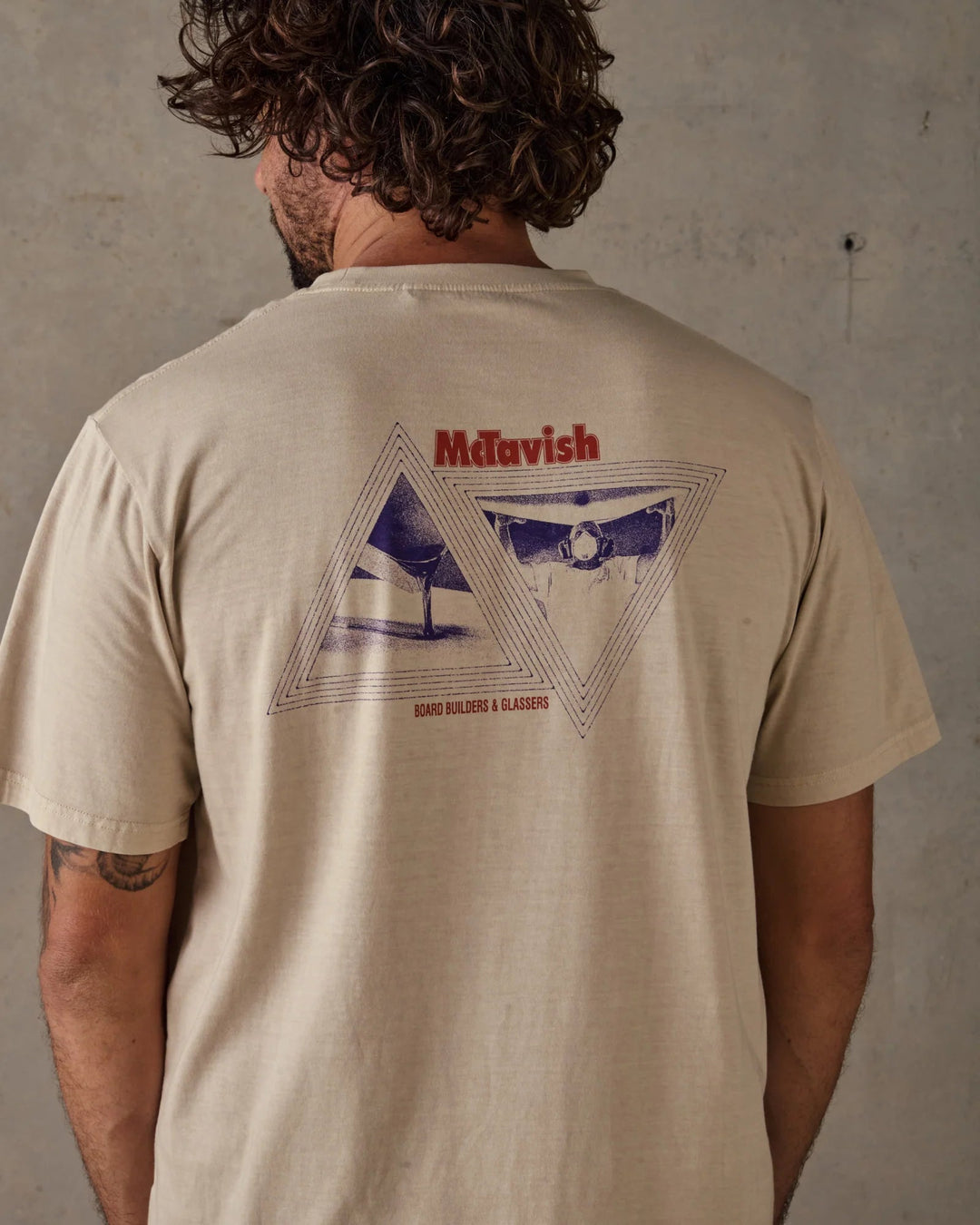 McTavish Glassers Tee by Schuyler Beecroft - Gowings Pacific Trader