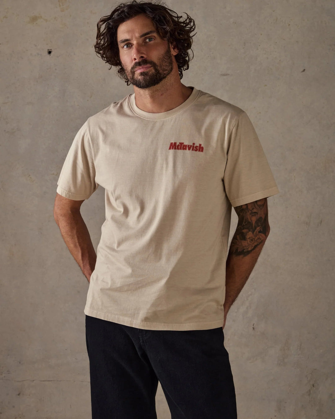 McTavish Glassers Tee by Schuyler Beecroft - Gowings Pacific Trader