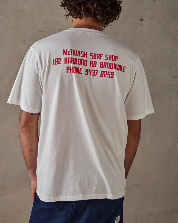 McTavish Brookvale Surf Shop Tee - Gowings Pacific Trader