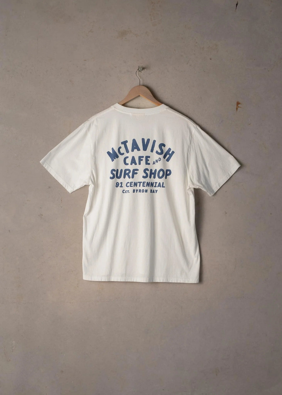 McTavish Byron Bay Surf Shop Tee - Gowings Pacific Trader