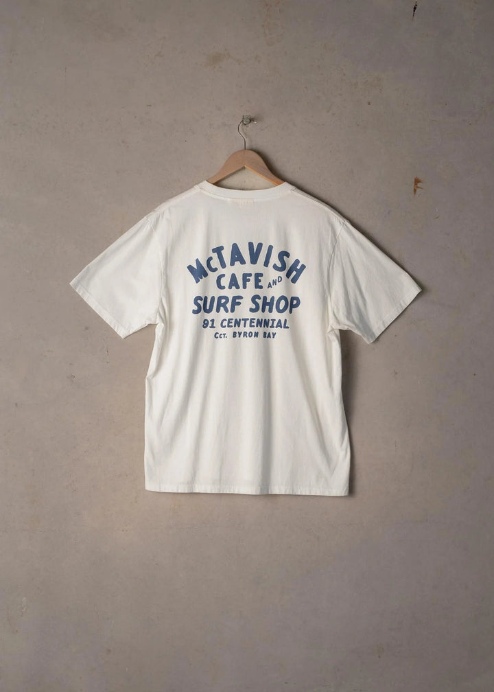 McTavish Byron Bay Surf Shop Tee - Gowings Pacific Trader