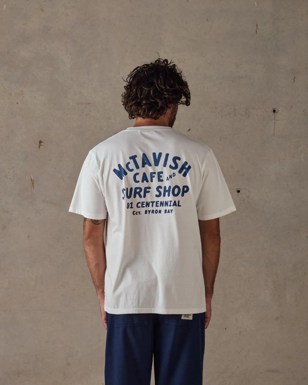 McTavish Byron Bay Surf Shop Tee - Gowings Pacific Trader