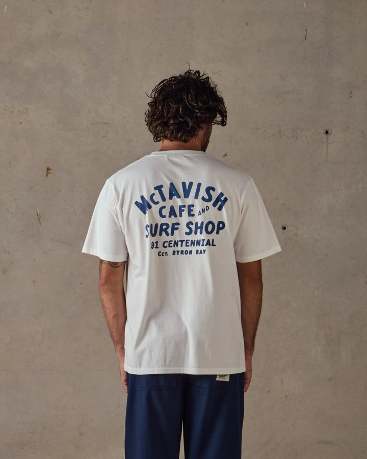 McTavish Byron Bay Surf Shop Tee - Gowings Pacific Trader