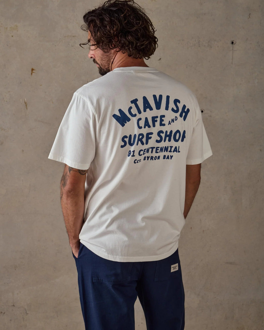McTavish Byron Bay Surf Shop Tee - Gowings Pacific Trader