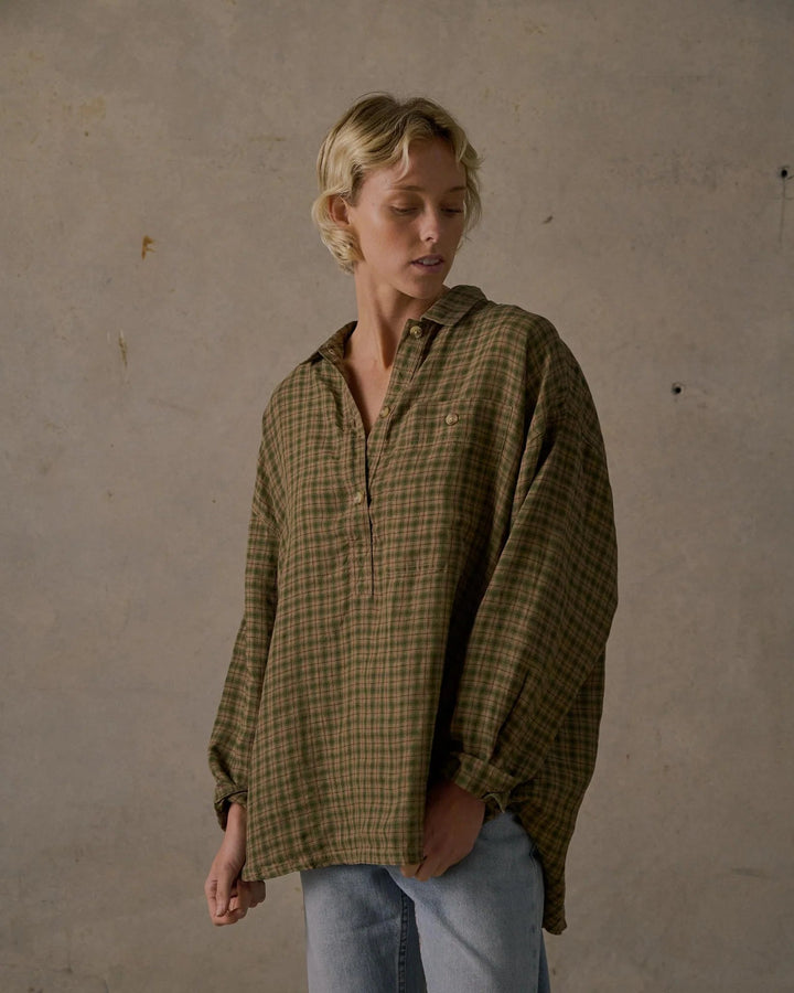 McTavish Patio Check Pullover - Gowings Pacific Trader