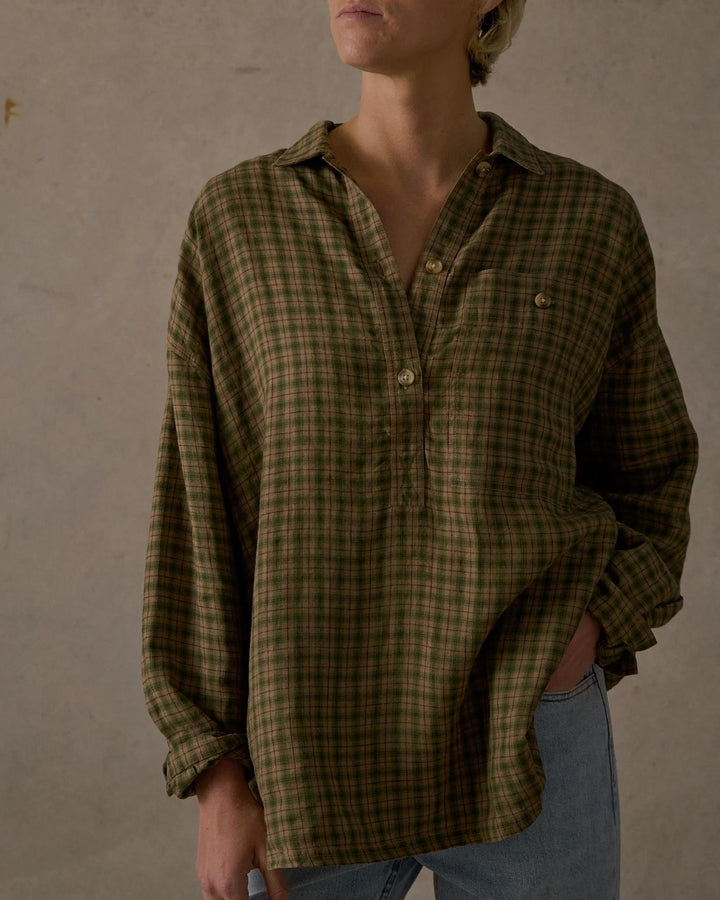 McTavish Patio Check Pullover - Gowings Pacific Trader