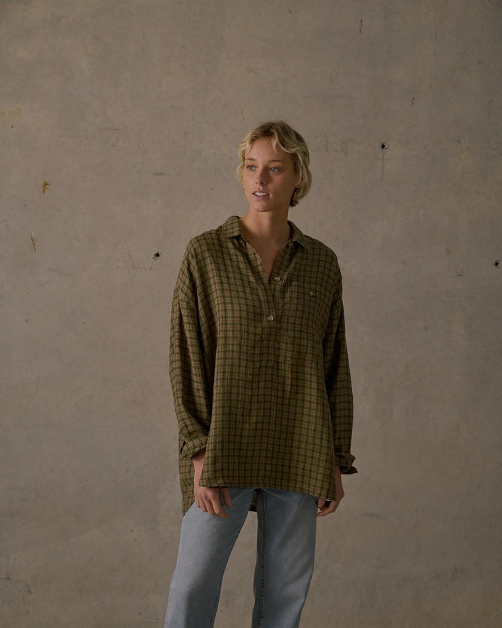 McTavish Patio Check Pullover - Gowings Pacific Trader