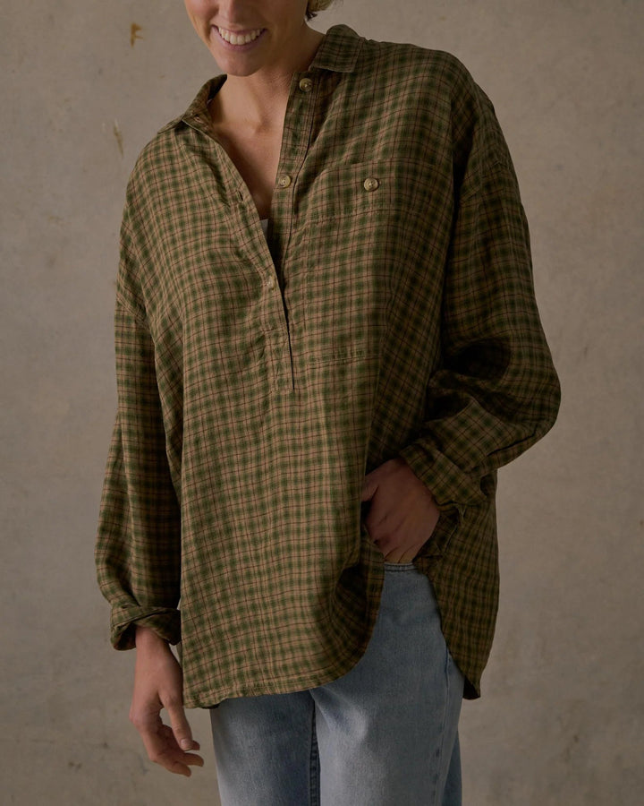 McTavish Patio Check Pullover - Gowings Pacific Trader
