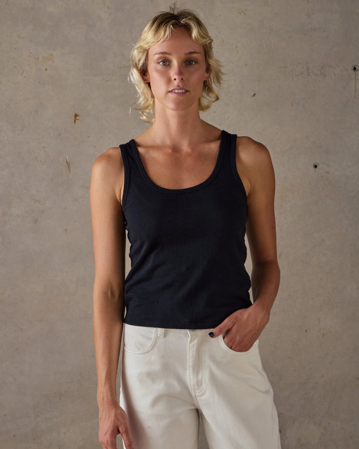 McTavish Rib Singlet - Gowings Pacific Trader