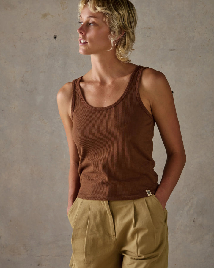 McTavish Rib Singlet - Gowings Pacific Trader