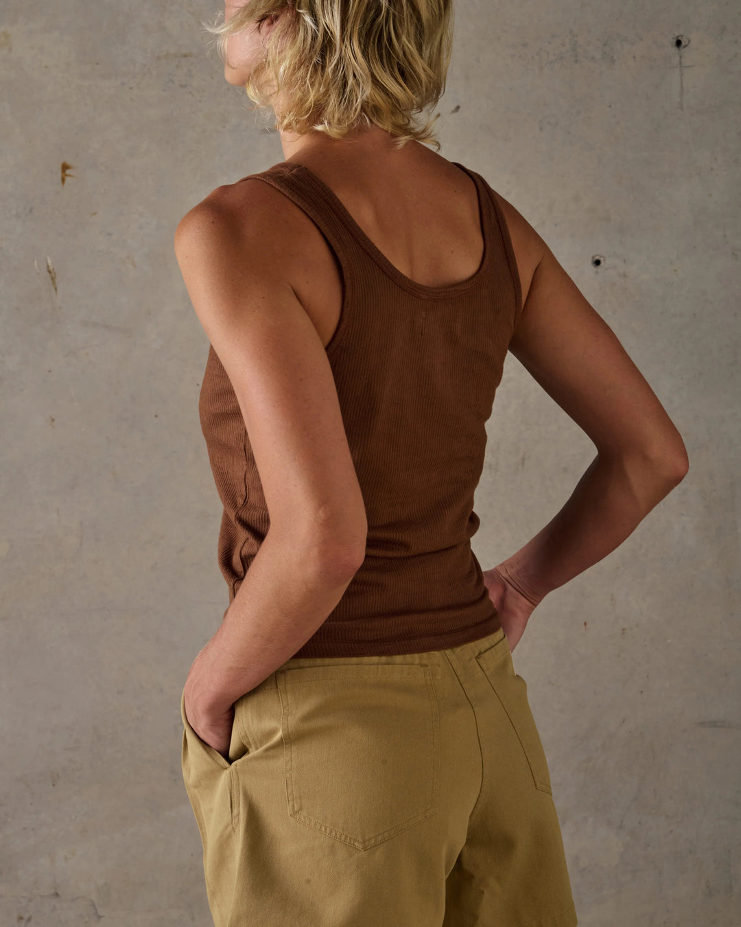 McTavish Rib Singlet - Gowings Pacific Trader