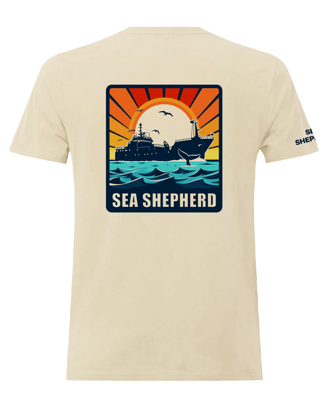 Sea Shepherd Allankay Ship Retro Unisex Tee - Gowings Pacific Trader