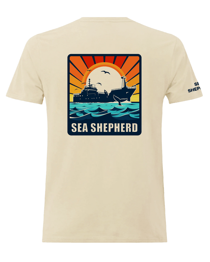 Sea Shepherd Allankay Ship Retro Unisex Tee - Gowings Pacific Trader