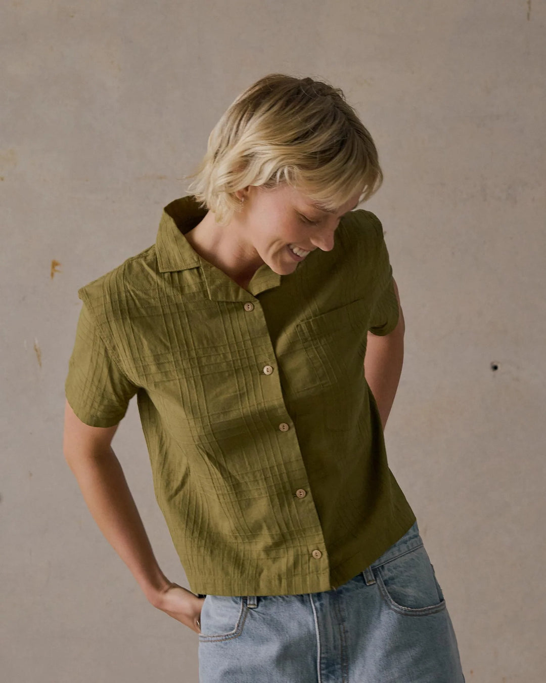 McTavish Boxy Button Up Shirt