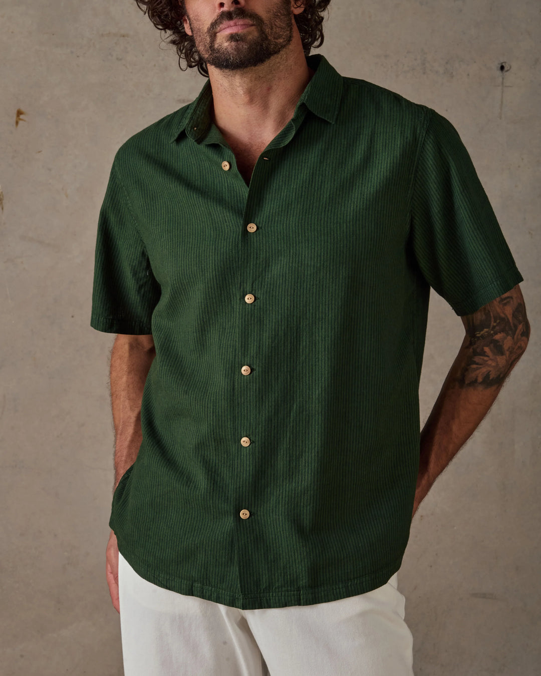 McTavish Hemp Stripe Shirt