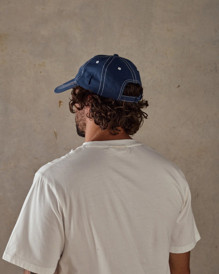 McTavish Stitched Diamond Cap Dark Blue