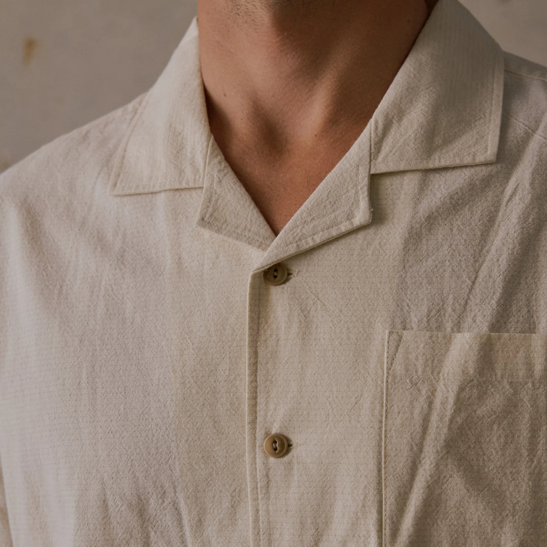 Linen Camp Collar Shirt