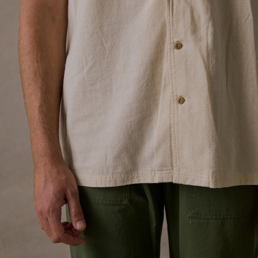 Linen Camp Collar Shirt