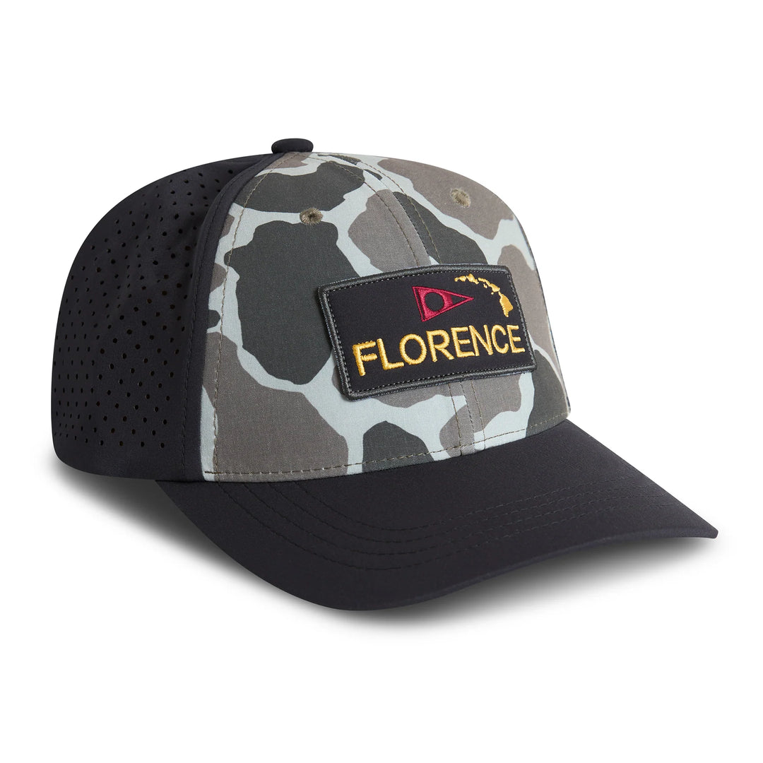 Florence Camo Airtex Trucker Hat