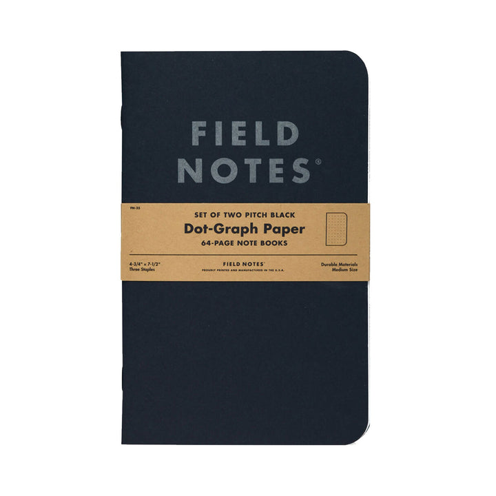 Field Notes Pitch Black Note Book