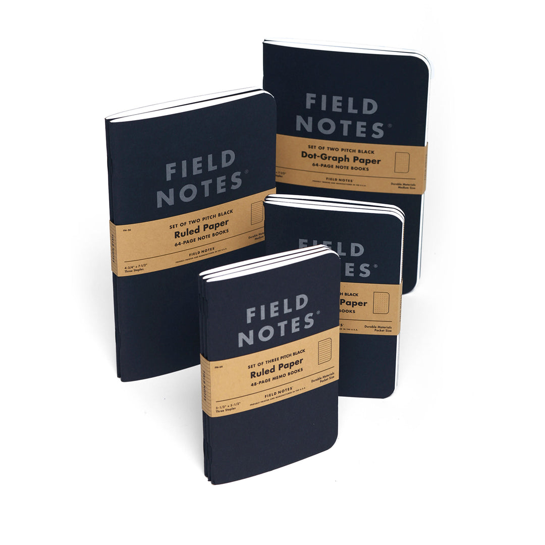 Field Notes Pitch Black Note Book