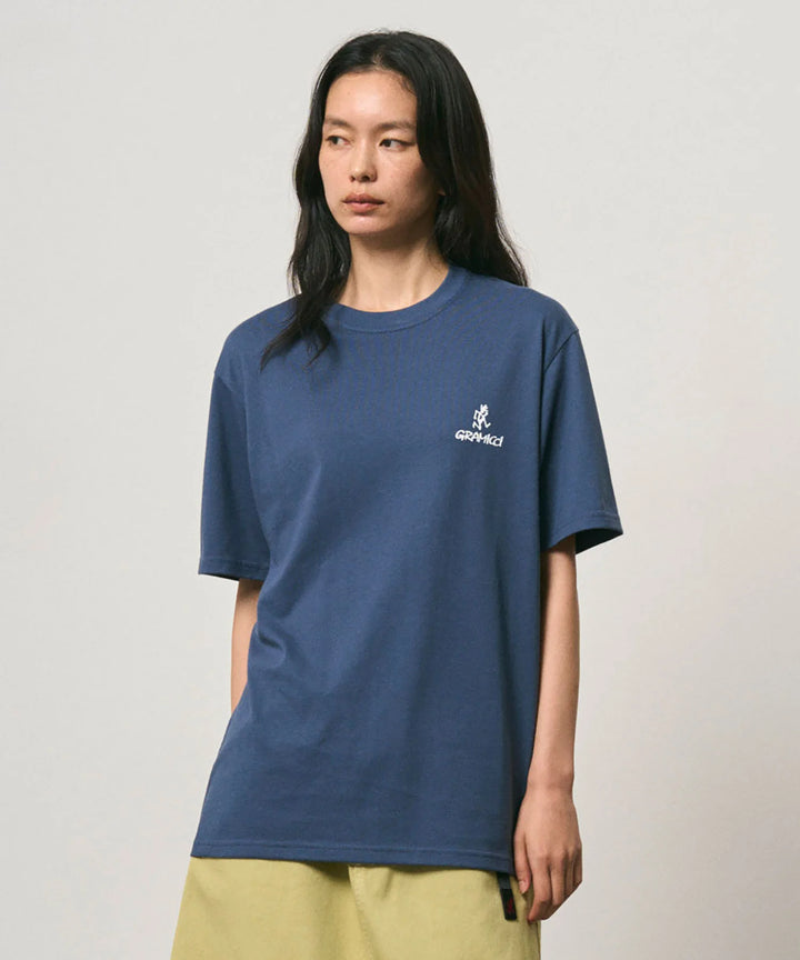 One Point Logo Tee - Dusky Blue