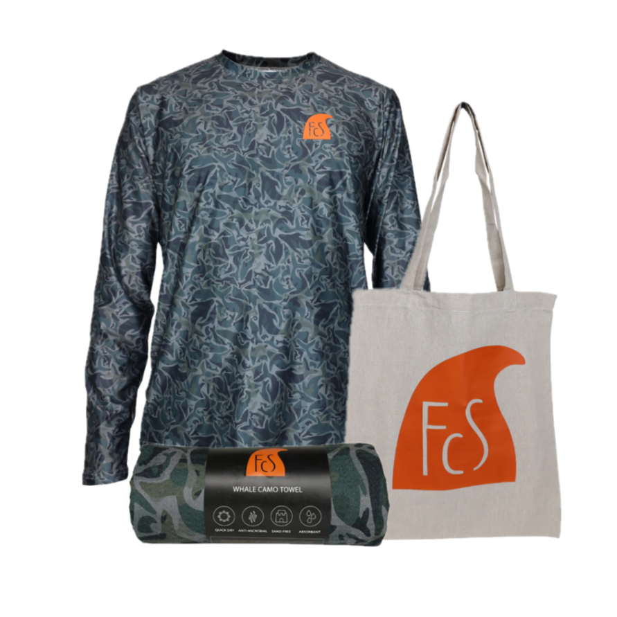 FCS Whale Camo Beach Bundle