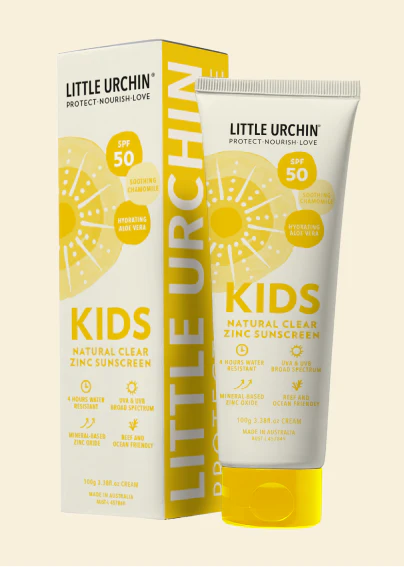 Little Urchin KIDS Natural Clear Sunscreen SPF 50