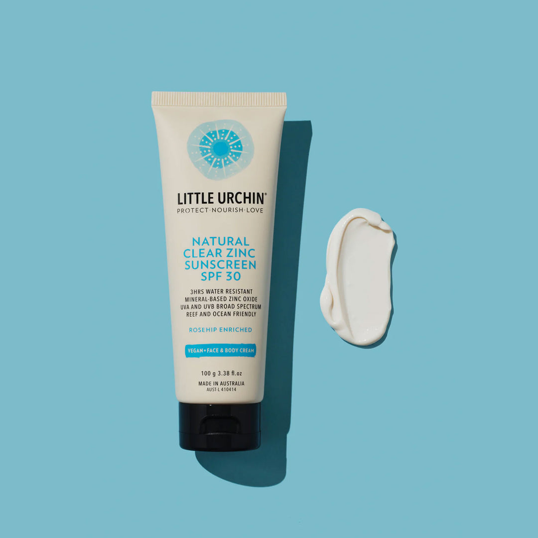 Little Urchin Natural Clear Zinc Sunscreen SPF30