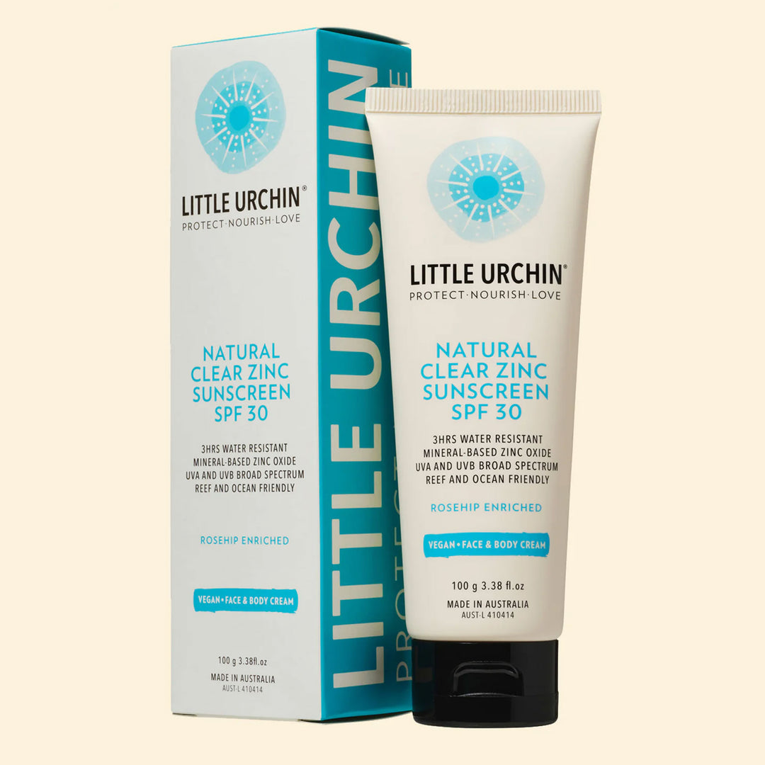 Little Urchin Natural Clear Zinc Sunscreen SPF30