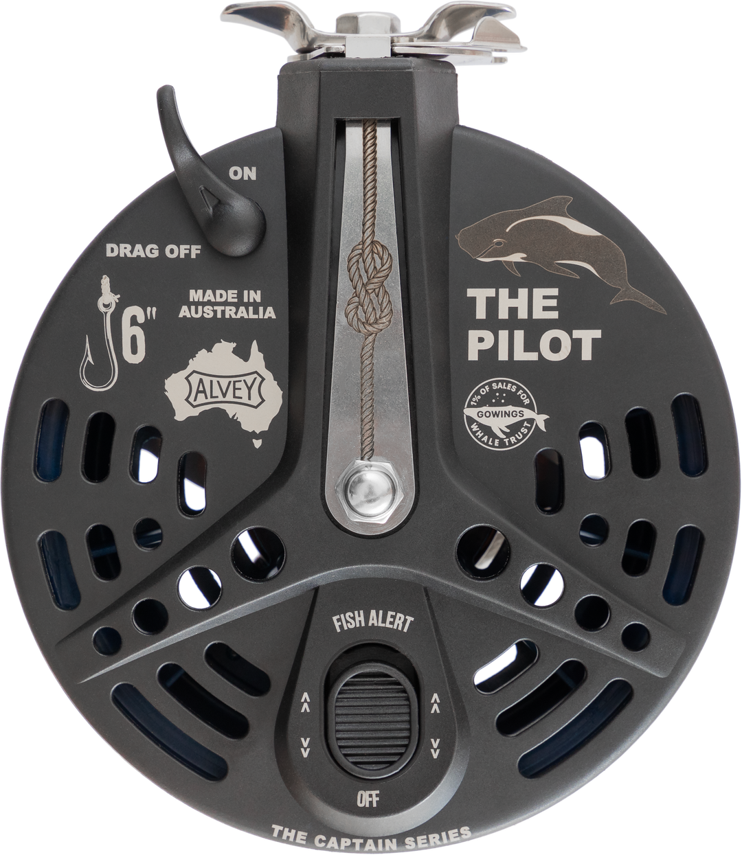 alvey 625b fishing reel Alvey Captain Series The Pilot 6" Reel – Gowings Pacific Trader