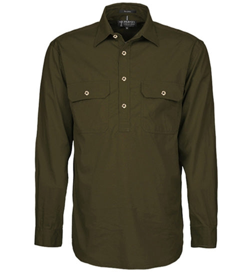 Logie Farm Closed Front LS Shirt