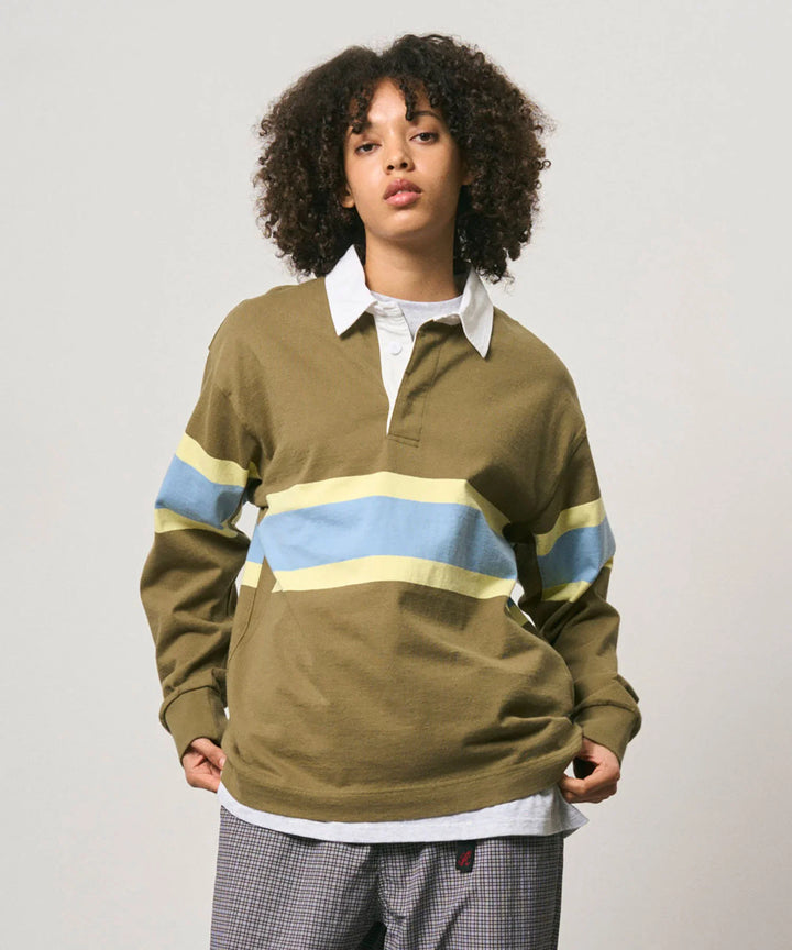 Gramicci Langdon Rugby Shirt - Winter Olive