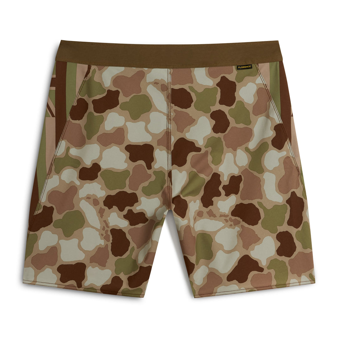 Florence F1 Pro Hawaii Camo Boardshort - Gowings Pacific Trader