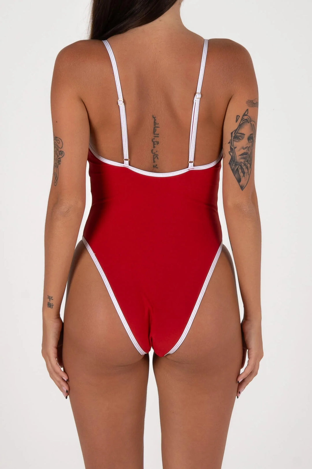 Inner Relm Poolside One Piece | Red