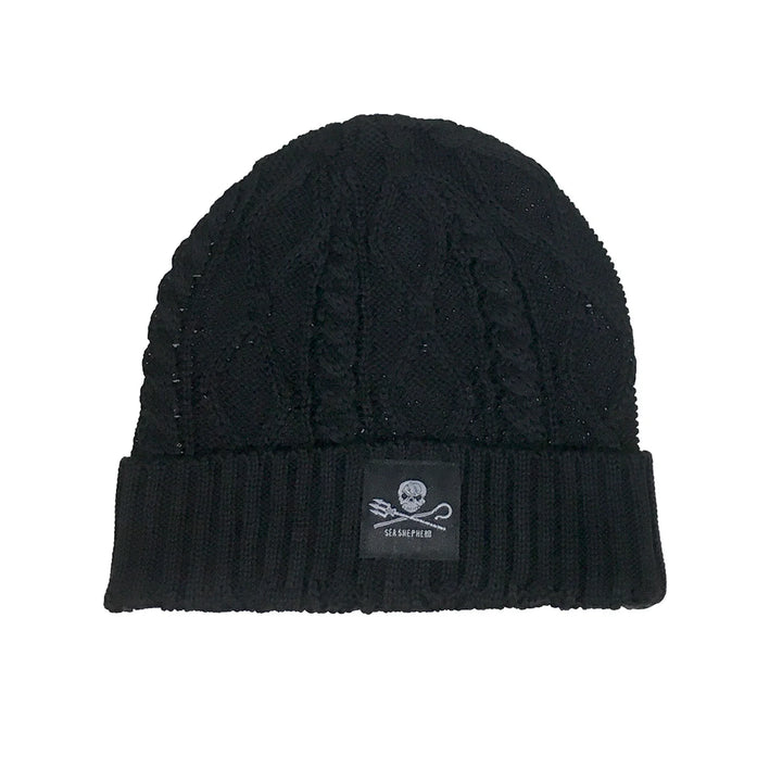 Sea Shepherd Jolly Roger Cable Knit Beanie