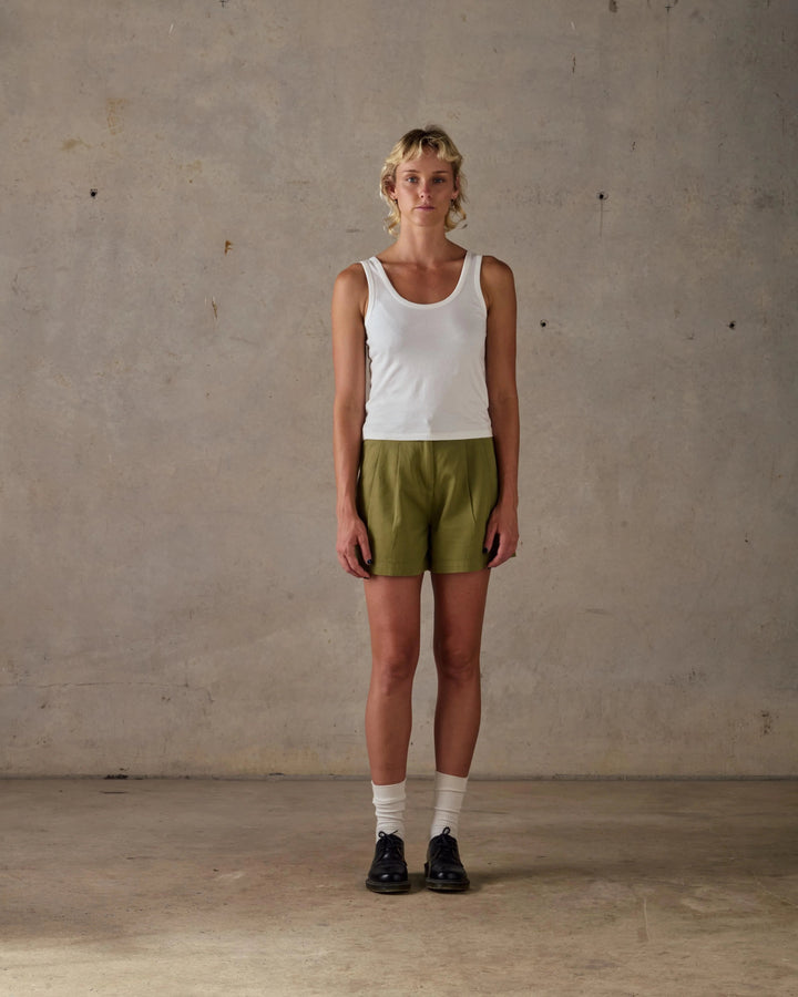McTavish Double Pleated Twill Shorts - Gowings Pacific Trader