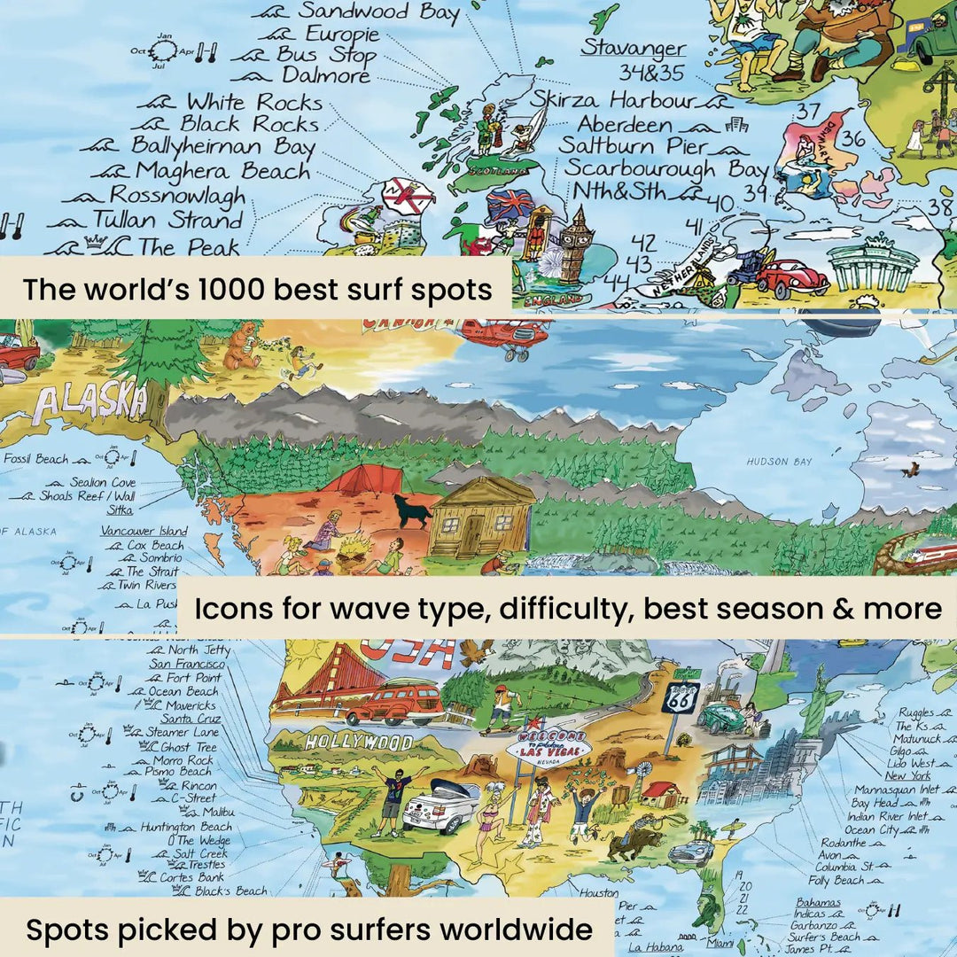 Surftrip Map - Gowings Pacific Trader
