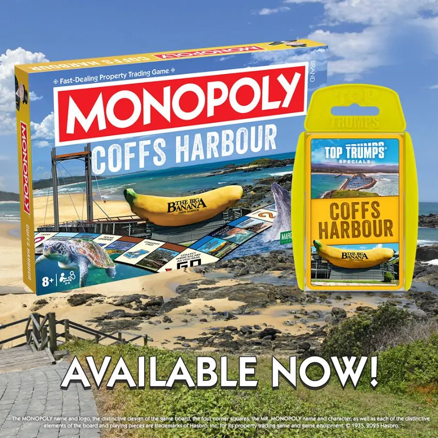 Coffs Monopoly & Top Trumps Bundle - Gowings Pacific Trader