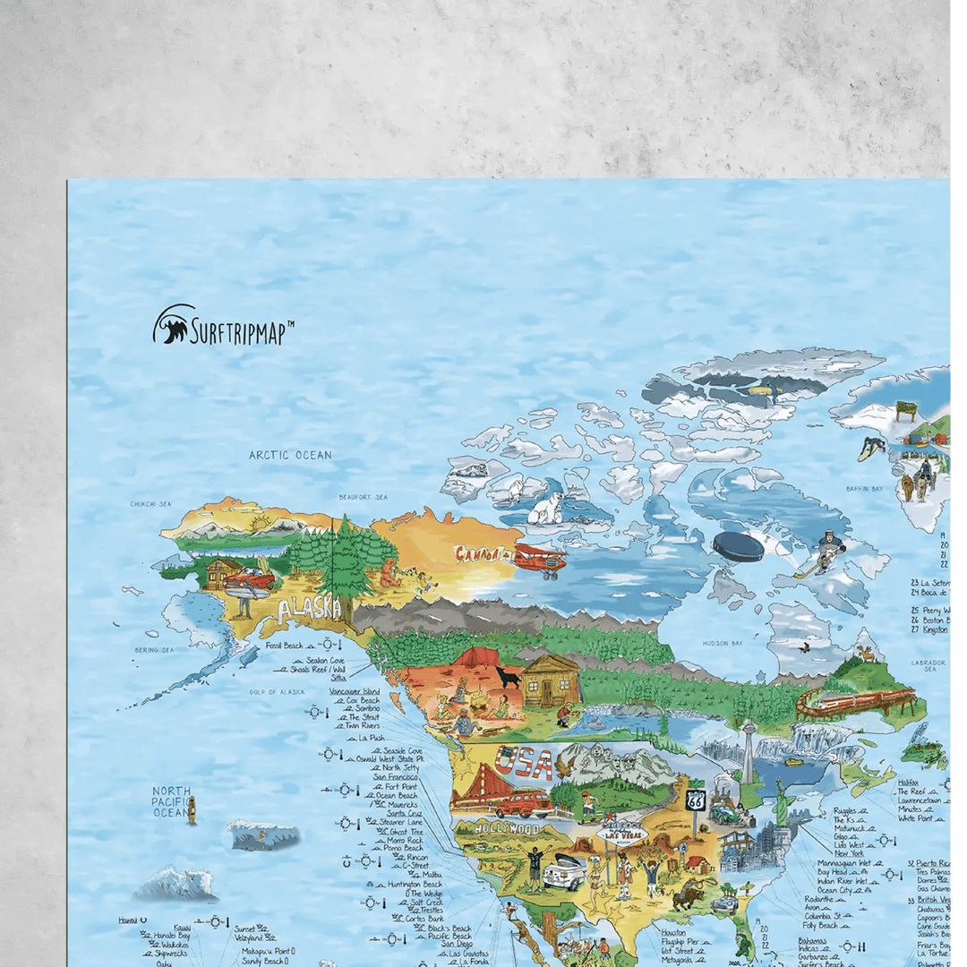 Surftrip Map - Gowings Pacific Trader