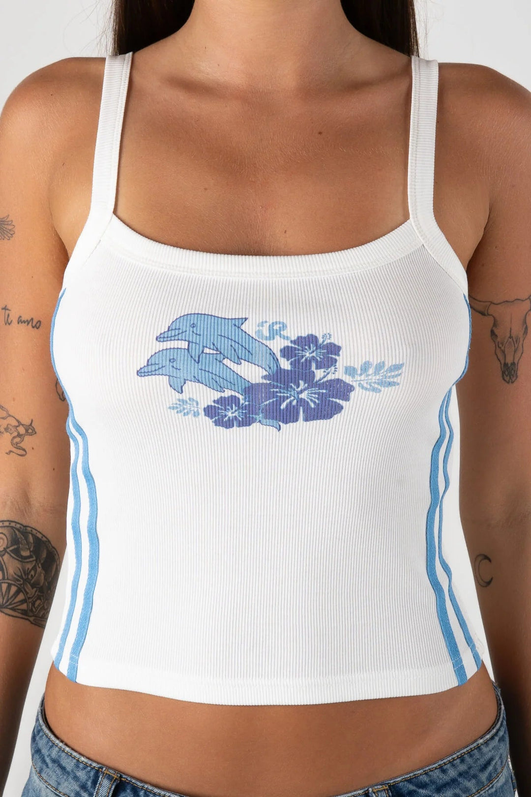 Dolphin Splash Tank Singlet - Gowings Pacific Trader